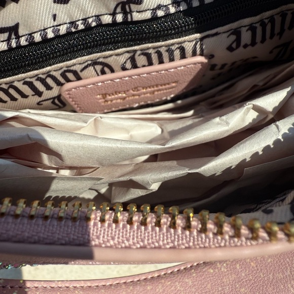 Juicy Couture Pink Shoulder Bag with Rhinestone Logo - Picture 4 of 7